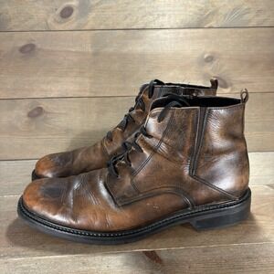 gh bass braxton mens size 12 shoes brown leather lace up work comfort boots